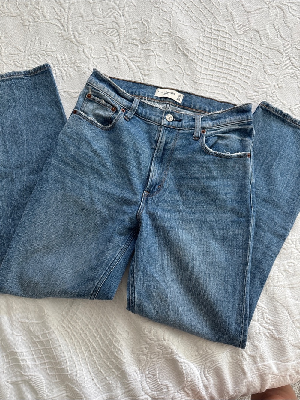 Abercrombie & Fitch Light Blue Women's Straight Jeans